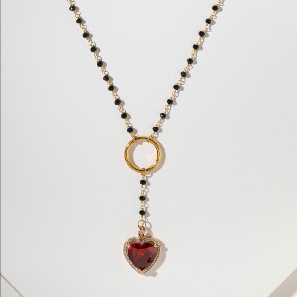 Vanessa Mooney Cherry Heart Rosary